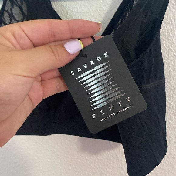 NWT- Savage X FENTY - PEAK PERFORMANCE LOW-IMPACT X MESH SPORTS BRA- Size 1X - Picture 8 of 14